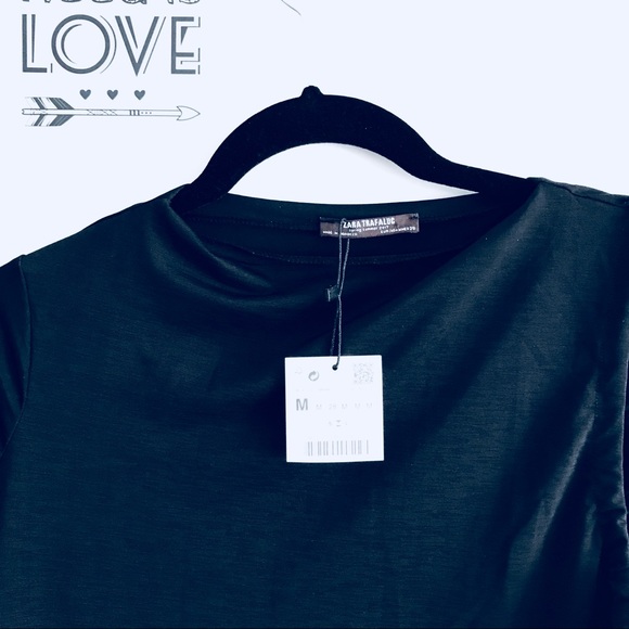 🖤NEW! Zara black one sleeve dress Size M🖤 - Picture 3 of 3